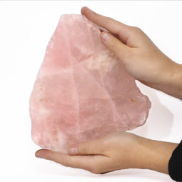 Natural Rose Quartz Polished Slab Plate N1355 | Himalayan Salt Factory