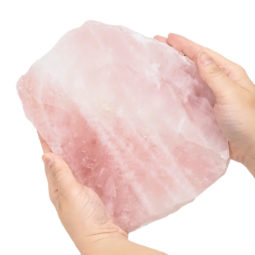 Natural Rose Quartz Polished Slab Plate S1038 | Himalayan Salt Factory
