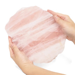 Natural Rose Quartz Polished Slab Plate S1039 | Himalayan Salt Factory