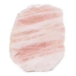 Natural Rose Quartz Polished Slab Plate S1039 | Himalayan Salt Factory