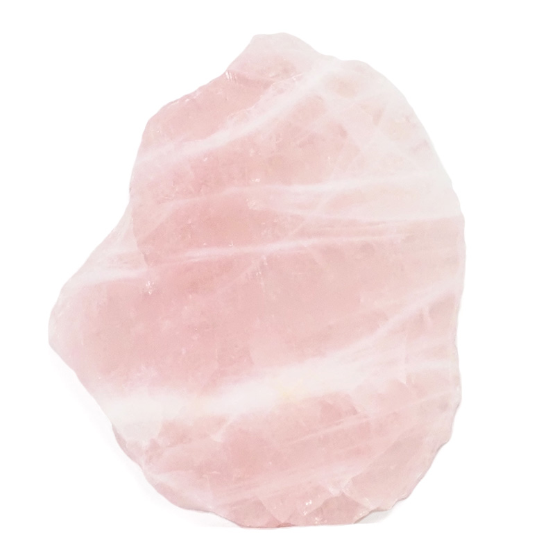 1.53kg Natural Rose Quartz Polished Slab Plate S1043 3 Natural Rose Quartz Polished Slab Plate S1043 | Himalayan Salt Factory
