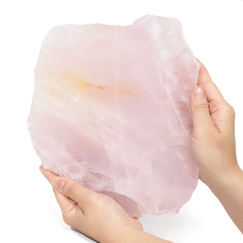 1.83Natural Rose Quartz Polished Slab Plate S1047 4 Natural Rose Quartz Polished Slab Plate S1047 | Himalayan Salt Factory