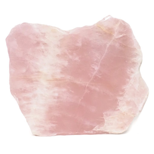 Natural Rose Quartz Polished Slab Plate S1049 | Himalayan Salt Factory