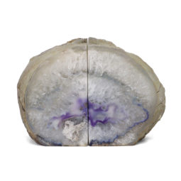 2.19kg Natural Agate Tealight Holder Pair J1786 | Himalayan Salt Factory