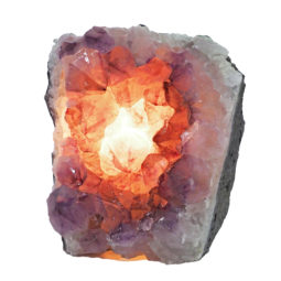 3.26kg Natural Amethyst Crystal Lamp DK218 | Himalayan Salt Factory