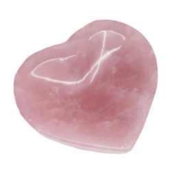 0.30kg Rose Quartz Heart Bowl J1753 | Himalayan Salt Factory