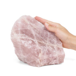 4.99kg Large Rose Quartz Rough J1766 | Himalayan Salt Factory
