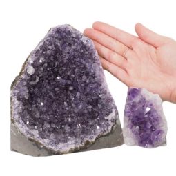 2.61kg Amethyst Crystal Geode Specimen Set 2 Pieces DN1364 5 Amethyst Crystal Geode Specimen Set DN1364 | Himalayan Salt Factory