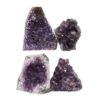 2.08kg Amethyst Crystal Geode Specimen Set 4 Pieces DN1367 2 Amethyst Crystal Geode Specimen Set DN1367 | Himalayan Salt Factory