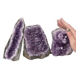 Amethyst Crystal Geode Specimen Set DN1376 | Himalayan Salt Factory