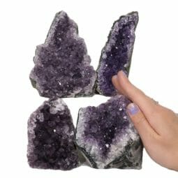 2.03kg Amethyst Crystal Geode Specimen Set 4 Pieces DN1382 5 Amethyst Crystal Geode Specimen Set DN1382 | Himalayan Salt Factory