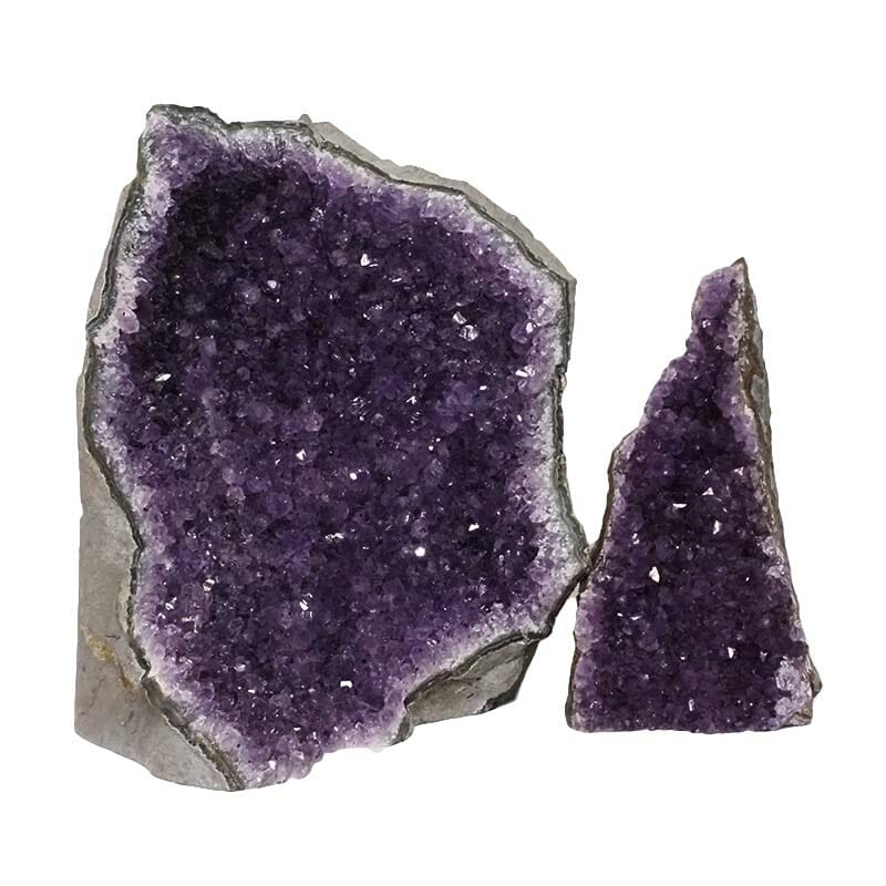 2.07kg Amethyst Crystal Geode Specimen Set 2 Pieces DN1392 3 Amethyst Crystal Geode Specimen Set DN1392 | Himalayan Salt Factory