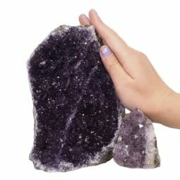 2.05kg Amethyst Crystal Geode Specimen Set 2 Pieces DN1399 5 Amethyst Crystal Geode Specimen Set DN1399 | Himalayan Salt Factory