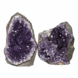 Amethyst Crystal Geode Specimen Set DN1402 | Himalayan Salt Factory