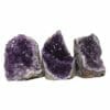 2.10kg Amethyst Crystal Geode Specimen Set 3 Pieces DN1407 1 Amethyst Crystal Geode Specimen Set DN1407 | Himalayan Salt Factory