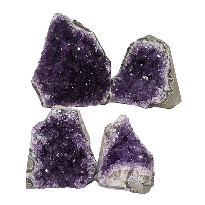 2.10kg Amethyst Crystal Geode Specimen Set 4 Pieces DN1451 3 Amethyst Crystal Geode Specimen Set DN1451 | Himalayan Salt Factory
