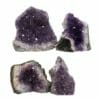 2.03kg Amethyst Crystal Geode Specimen Set 4 Pieces DN1453 1 Amethyst Crystal Geode Specimen Set DN1453 | Himalayan Salt Factory