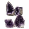 2.09kg Amethyst Crystal Geode Specimen Set 4 Pieces DN1454 1 Amethyst Crystal Geode Specimen Set DN1454 | Himalayan Salt Factory