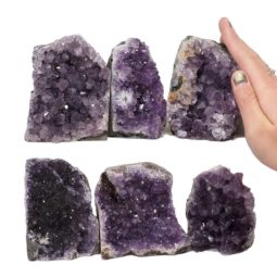 2.28kg Amethyst Mini Cluster Specimen Set 6 Pieces N1625 5 Amethyst Mini Cluster Specimen Set N1625 | Himalayan Salt Factory