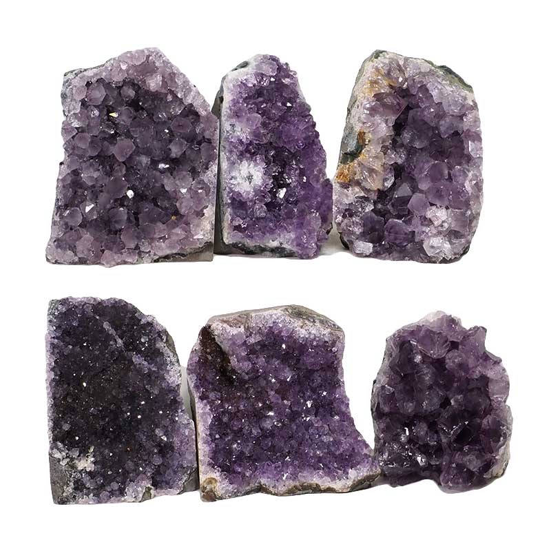 2.28kg Amethyst Mini Cluster Specimen Set 6 Pieces N1625 3 Amethyst Mini Cluster Specimen Set N1625 | Himalayan Salt Factory
