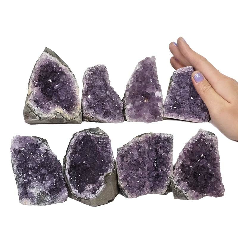 2.01kg Amethyst Mini Cluster Specimen Set 6 Pieces N1632 4 Amethyst Mini Cluster Specimen Set N1632 | Himalayan Salt Factory