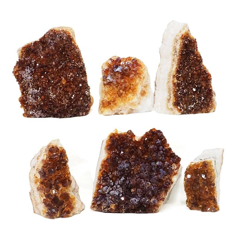 1.72kg Citrine Mini Cluster Specimen Set 6 Pieces J1787 3 Citrine Cluster Specimen Set 6 J1787 | Himalayan Salt Factory