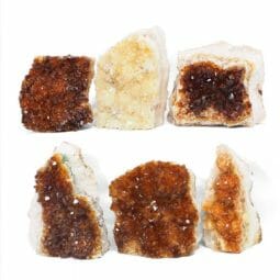 1.96kg Citrine Mini Cluster Specimen Set 6 Pieces J1790 | Himalayan Salt Factory