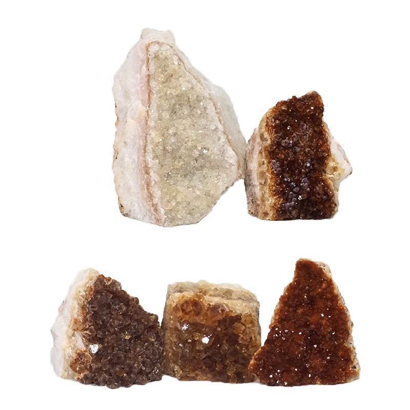 1.91kg Citrine Mini Cluster Specimen Set 5 Pieces N1579 3 Citrine Mini Cluster Specimen Set N1579 | Himalayan Salt Factory