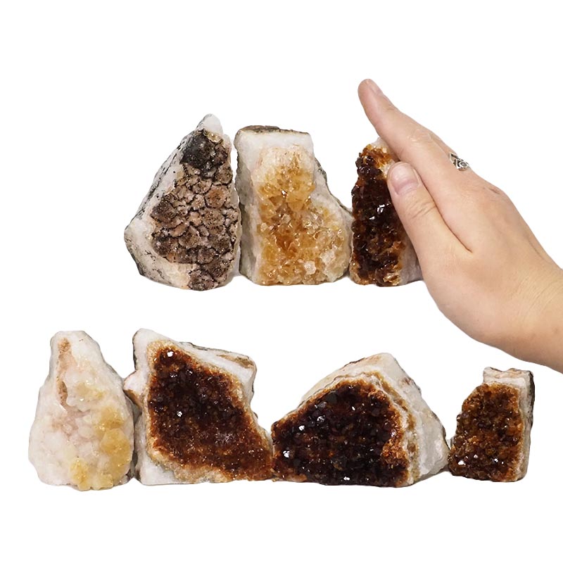 1.78kg Citrine Mini Cluster Specimen Set 7 Pieces N1587 4 Citrine Mini Cluster Specimen Set N1587 | Himalayan Salt Factory