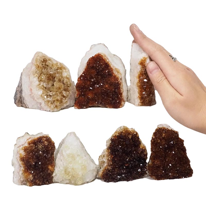 1.74kg Citrine Mini Cluster Specimen Set 7 Pieces N1589 4 Citrine Mini Cluster Specimen Set N1589 | Himalayan Salt Factory