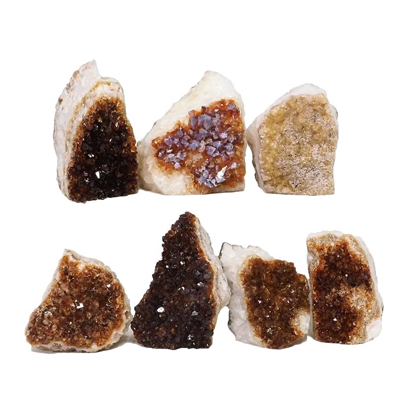 1.82kg Citrine Mini Cluster Specimen Set 7 Pieces N1590 3 Citrine Mini Cluster Specimen Set N1590 | Himalayan Salt Factory
