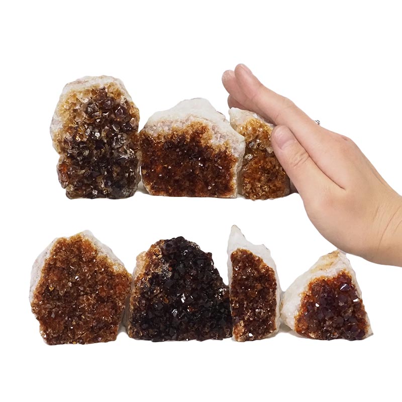 1.74kg Citrine Mini Cluster Specimen Set 7 Pieces N1592 4 Citrine Mini Cluster Specimen Set N1592 | Himalayan Salt Factory