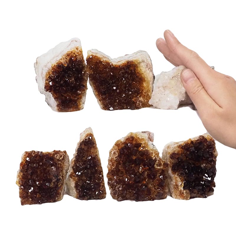 1.87kg Citrine Mini Cluster Specimen Set 7 Pieces N1593 4 Citrine Mini Cluster Specimen Set N1593 | Himalayan Salt Factory