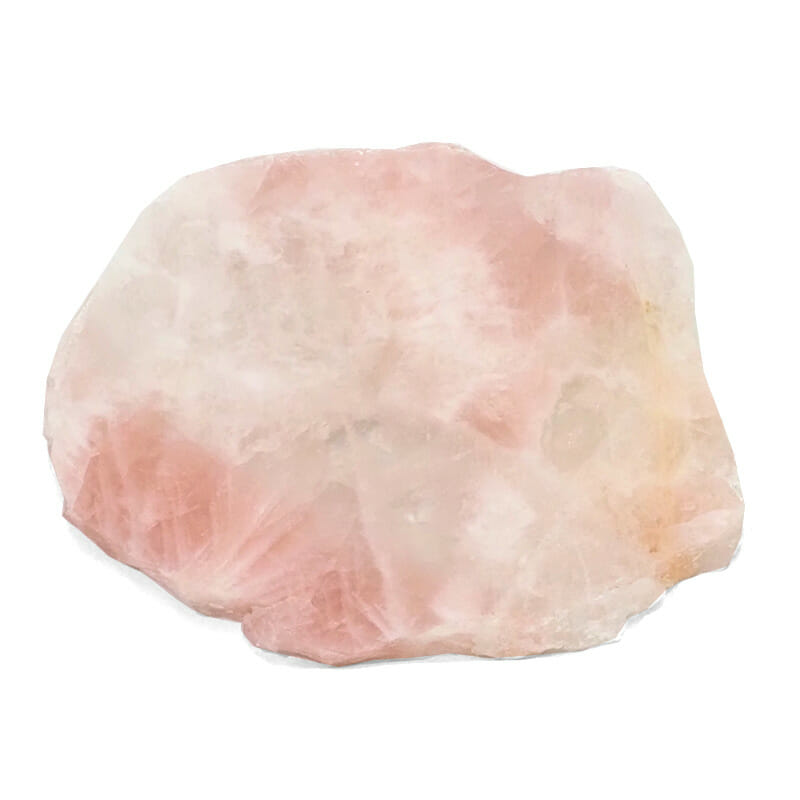 1.08kg Natural Rose Quartz Polished Slab Plate J1487 5 Natural Rose Quartz Polished Slab Plate J1487 | Himalayan Salt Factory