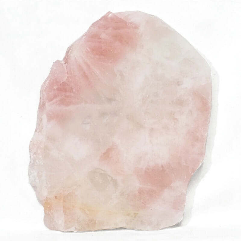 1.08kg Natural Rose Quartz Polished Slab Plate J1487 3 Natural Rose Quartz Polished Slab Plate J1487 | Himalayan Salt Factory