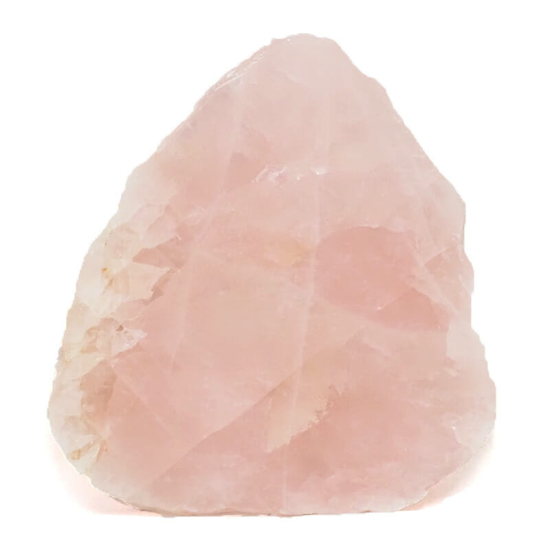 1.24kg Natural Rose Quartz Polished Slab Plate J1489 3 Natural Rose Quartz Polished Slab Plate J1489 | Himalayan Salt Factory