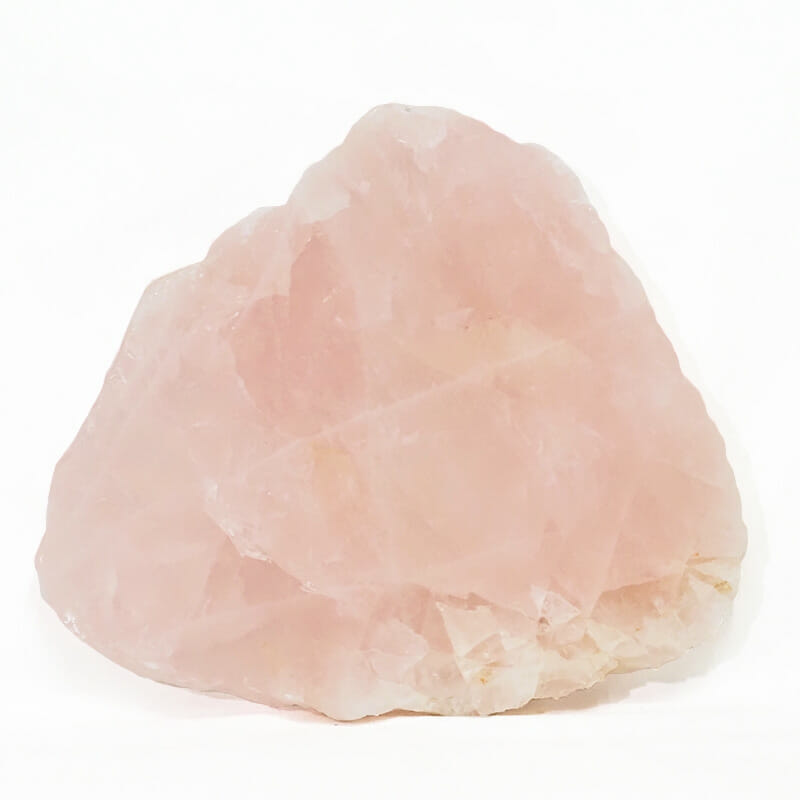 1.24kg Natural Rose Quartz Polished Slab Plate J1489 5 Natural Rose Quartz Polished Slab Plate J1489 | Himalayan Salt Factory