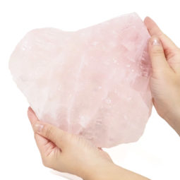 1.35kg Natural Rose Quartz Polished Slab Plate S1061 6 Natural Rose Quartz Polished Slab Plate S1061 | Himalayan Salt Factory