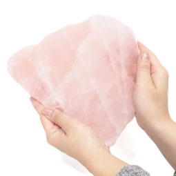 Natural Rose Quartz Polished Slab Plate S1063 | Himalayan Salt Factory