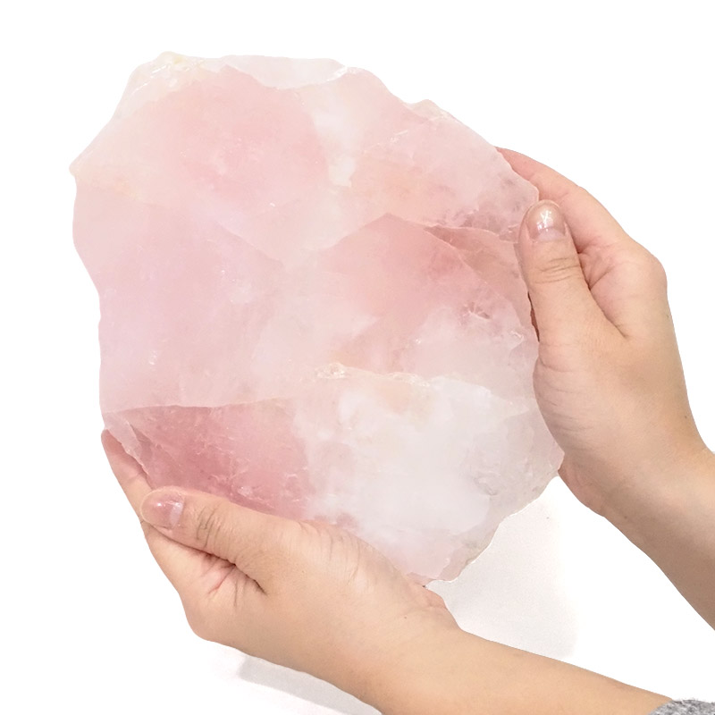 1.20kg Natural Rose Quartz Polished Slab Plate S1067 4 Natural Rose Quartz Polished Slab Plate S1067 | Himalayan Salt Factory