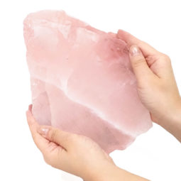 1.10kg Natural Rose Quartz Polished Slab Plate S1068 6 Natural Rose Quartz Polished Slab Plate S1068 | Himalayan Salt Factory
