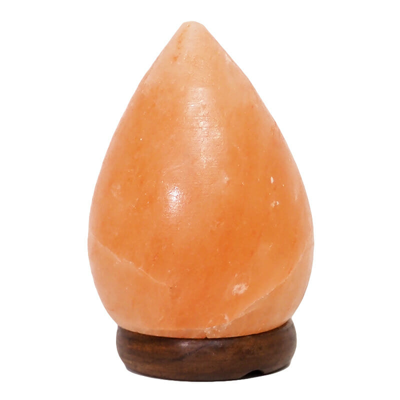 Pear Salt Lamp - Timber Base (12V – 12W) Energy Efficient 3 Pear Salt Lamp - Timber Base (12V – 12W) | Himalayan Salt Factory