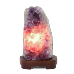 3.52kg Amethyst Crystal Lamp with Timber Base DK384 6 3.52kg Amethyst Crystal Lamp DK384 | Himalayan Salt Factory