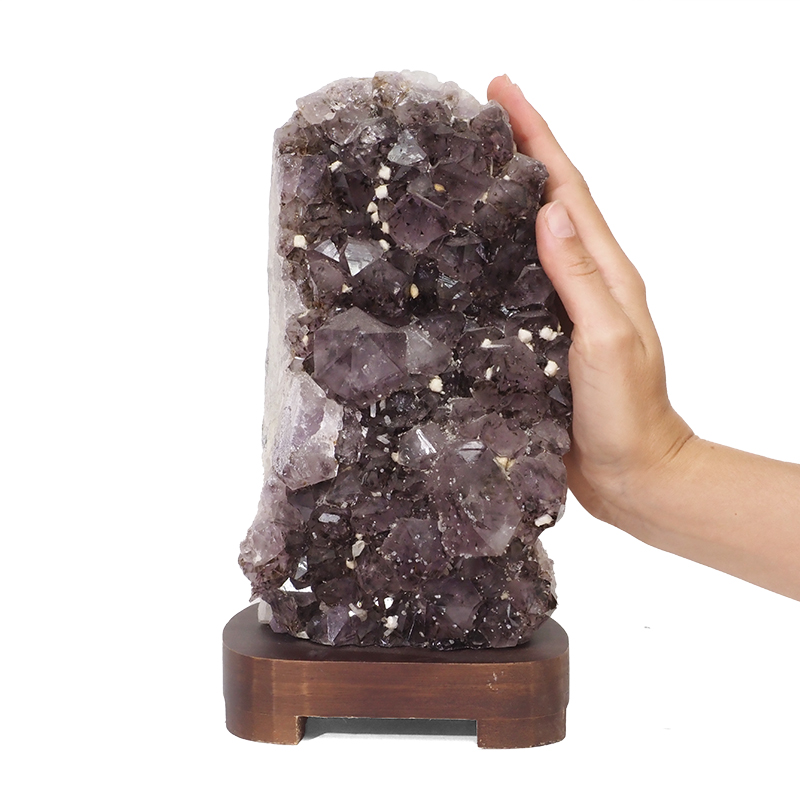 3.64kg Amethyst Crystal Lamp DK400 5 3.64kg Amethyst Crystal Lamp DK400 | Himalayan Salt Factory