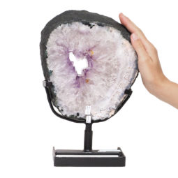 3.40kg Natural Brazil Amethyst Geode Slice DK438 | Himalayan Salt Factory