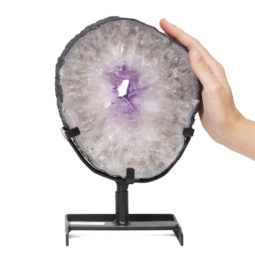 3.25kg Natural Brazil Amethyst Geode Slice DK440 | Himalayan Salt Factory