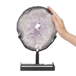 3.60kg Natural Brazil Amethyst Geode Slice DK443 | Himalayan Salt Factory