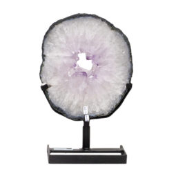 3.95kg Natural Brazil Amethyst Geode Slice DK444 | Himalayan Salt Factory