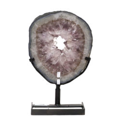 3.85kg Natural Brazil Amethyst Geode Slice DK448 | Himalayan Salt Factory