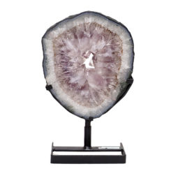 4.05kg Natural Brazil Amethyst Geode Slice DK458 | Himalayan Salt Factory